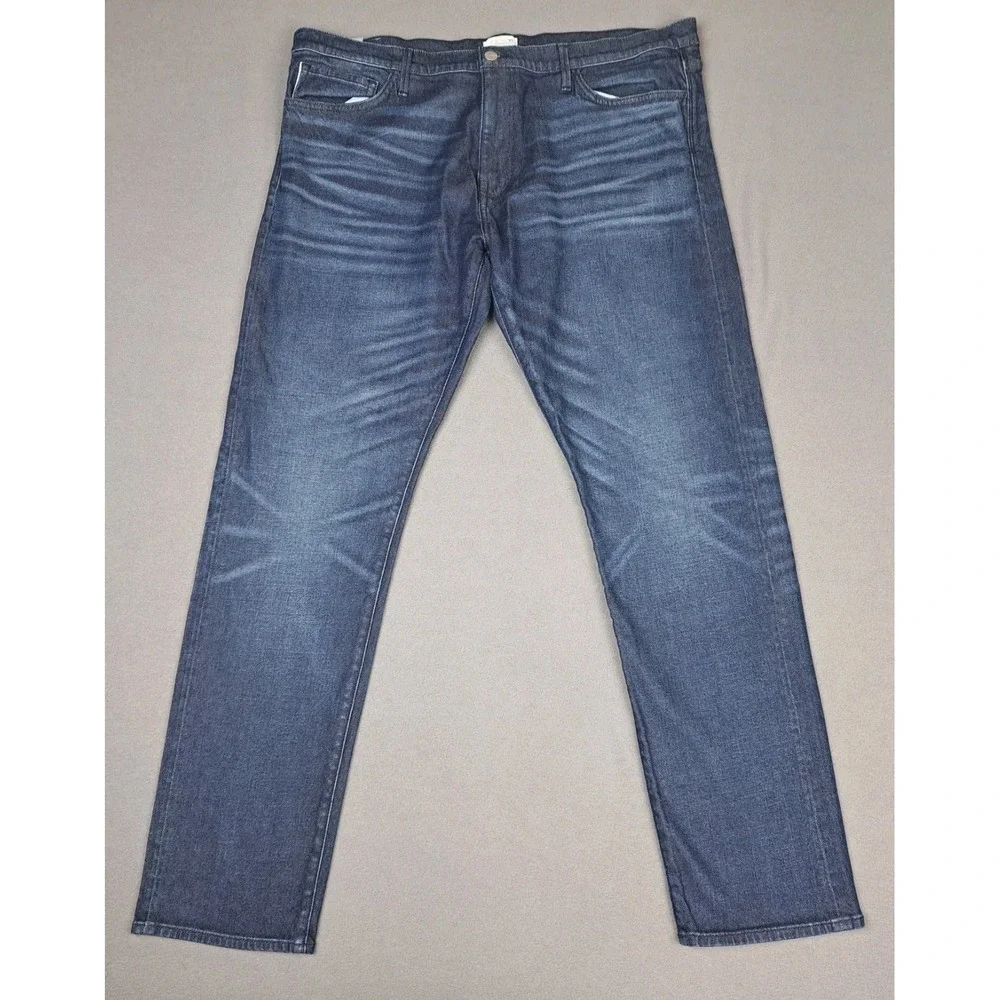 Joe's‎ Jeans The Asher Slim Fit Men's 40W X 33L Dark Blue Denim Stretch Whiskers